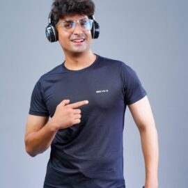 Men’s Black Performance Sports T-Shirt