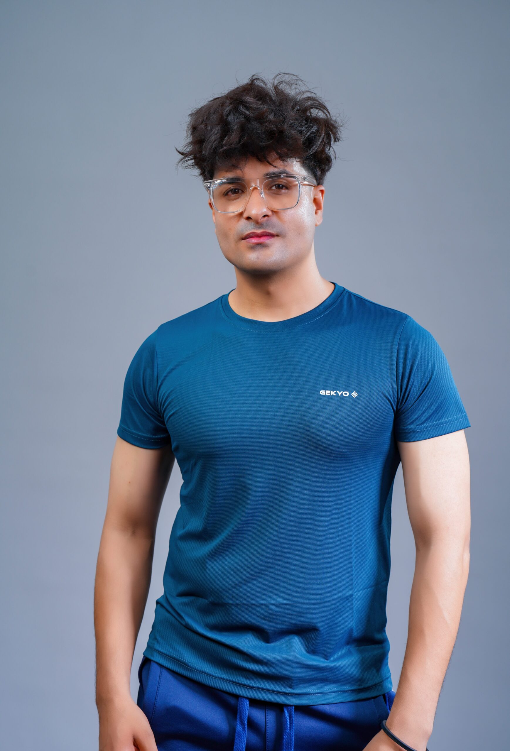 Men’s Petrol Blue Performance Sports T-Shirt